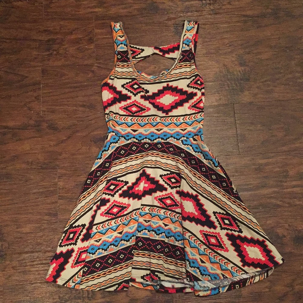 Aztec Print Dress